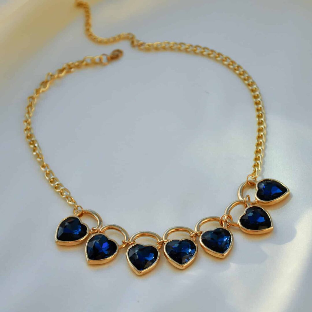 mavi swarovski tasli kolye mavi swarovski tasli kolye